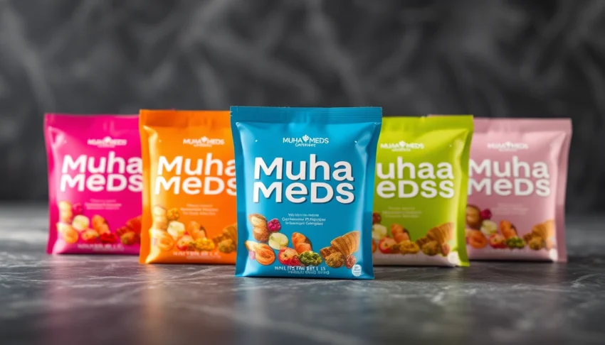 Authentic Muha Meds disposables displayed with rich colors and sleek design for premium vaping experience, emphasizing flavor and quality.
