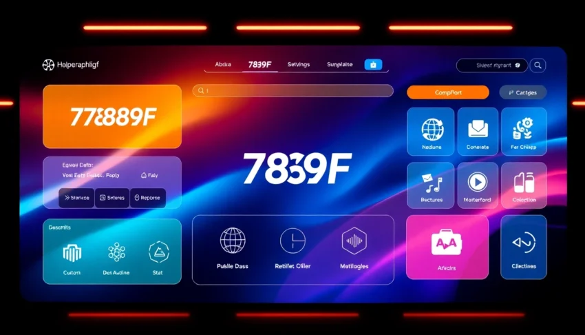 789F branding and interface demonstrating online gaming platform with engaging visuals, user-focused design, and vibrant colors.