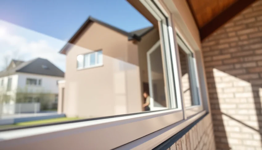 High-quality okna pcv Bydgoszcz highlighted in a modern home setting, demonstrating energy-efficient PVC window installation with clean lines and natural light, emphasizing durability and aesthetics.