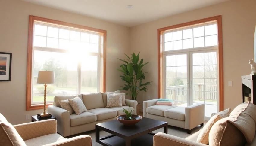 Active kitchen with Replacement Windows showcasing energy-efficient glass and bright natural light.