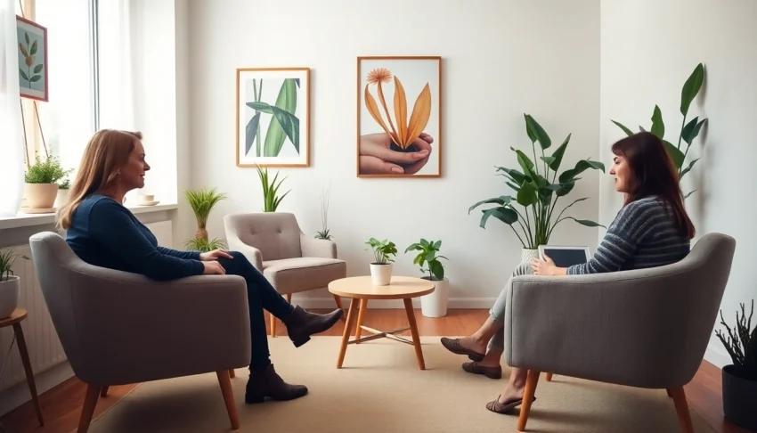 Professional Psychoterapia Lublin office with warm ambiance promoting trust and comfort for therapy sessions.