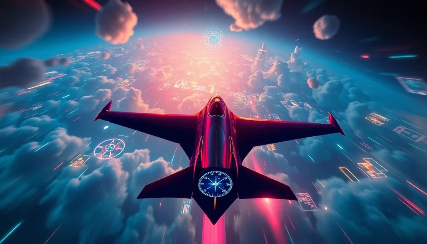 Engaging scene of a pilot navigating the Aviator Game with realistic graphics and immersive sound effects, highlighting gameplay excitement.