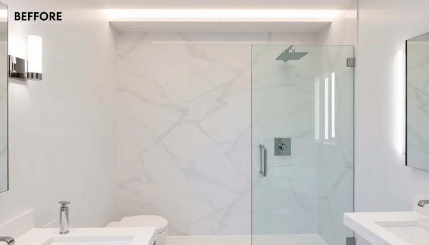 Professional bathroom renovation airdrie with stylish fixtures and modern design elements for