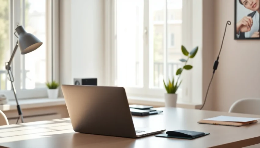 Professional working remotely on freelance projects in France, emphasizing remote freelance
