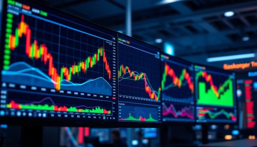 Trading view interface showing advanced charts and trading analytics for investors and traders